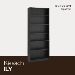 ILY, Kệ Sách Đa Dụng 6 Tầng - 3 Tầng, KS_0010, 61cm x 30cm x Chiều cao, Nội thất HGF HOANG GIANG