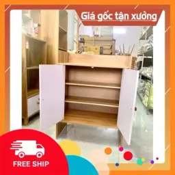 Tủ Giày Gỗ Kệ Để Dép Đa Năng, Tủ Có Cửa Đựng Đồ Tiện Ích