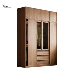 VERA, Tủ Quần Áo Gỗ MDF Hiện Đại Sang Trọng, TQA_039, Chiều dài x 60 x chiều cao cm, Nội thất HGF