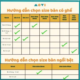 Bàn học cho bé, bàn học trẻ em, bàn ăn dặm cho bé, bàn gỗ cho bé