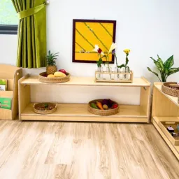 Kệ đồ chơi, giá để đồ chơi, kệ giáo cụ gỗ plywood Movi