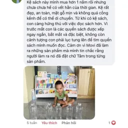 Kệ sách cho bé, kệ sách gỗ 4 tầng, giá sách Montessori cho bé KS04