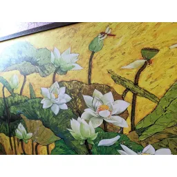 (tranhSen) 60x90cm tranh đủ khung và đinh treo