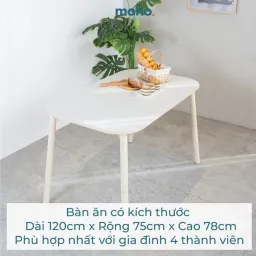 Bàn Ăn Gỗ MOHO NARVIK 1m2