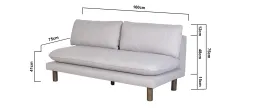 Ghế Sofa Gỗ Cao Su Tự Nhiên MOHO NARVIK 201 1m6