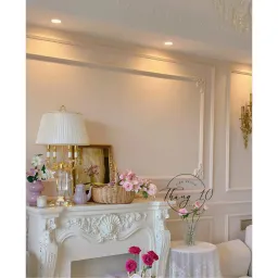 Kệ Lò Sưởi Gỗ Decor Cổ Điển