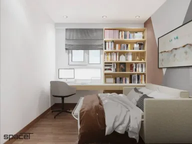 Phòng làm việc - Căn hộ Citisoho Quận 2 - Phong cách Scandinavian