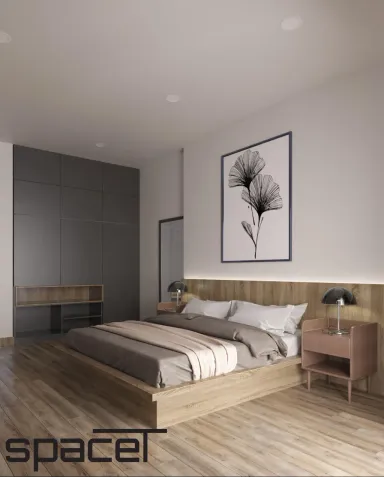Phòng ngủ - Nhà phố Đồng Nai 3PN - Phong cách Modern