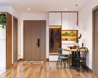 Phòng ăn Lối vào - Căn hộ Eco Green - Phong cách Modern