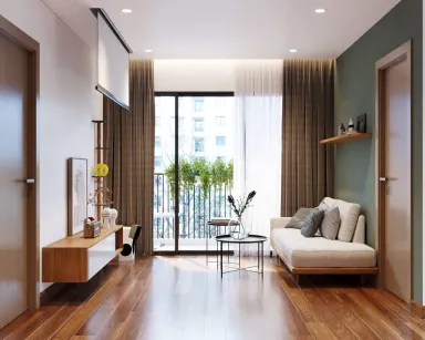 Phòng khách - Căn hộ Eco Green - Phong cách Modern