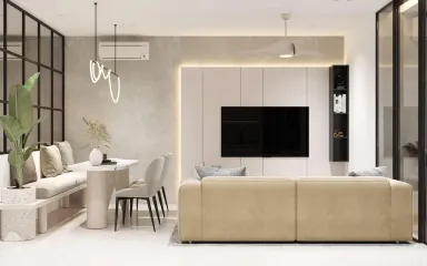 Phòng khách Phòng ăn - Căn hộ Quận Phú Nhuận - Phong cách Modern