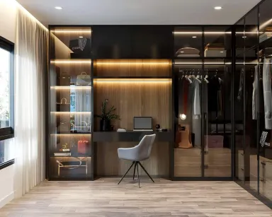 Phòng ngủ Phòng thay đồ - Căn hộ Celadon City (Nhà mẫu) - Phong cách Modern