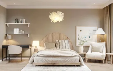Phòng ngủ - Nhà phố song lập tại Đà Lạt - Phong cách Tropical + Farmhouse