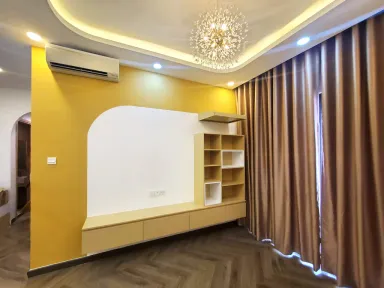 Phòng khách - Căn hộ The Sun Avenue 85m2 - Phong cách Modern