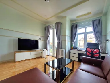 Phòng khách Phòng làm việc - Nhà phố Nhơn Trạch (Đồng Nai) - Phong cách Modern