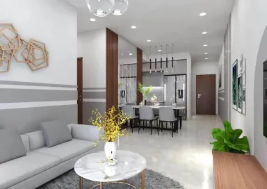 Phòng khách Phòng ăn - Căn hộ The Habitat Bình Dương - Phong cách Modern