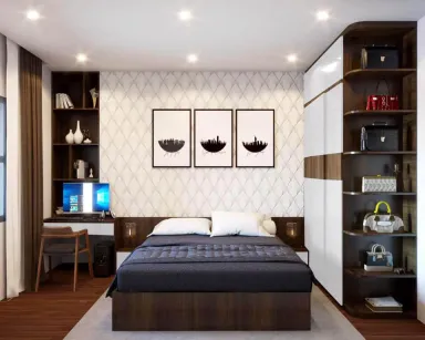 Phòng ngủ - Căn hộ Safira Khang Điền - Phong cách Modern