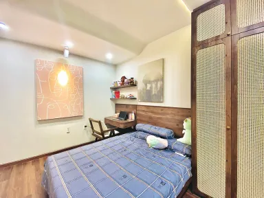 Phòng ngủ Phòng làm việc - Căn hộ Akari City Bình Tân - Phong cách Wabi Sabi