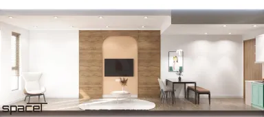 Phòng khách Phòng ăn - Căn hộ Centana Quận 2 - Phong cách Scandinavian + Modern
