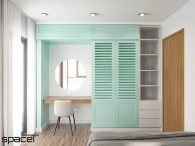 Phòng ngủ - Căn hộ Centana Quận 2 - Phong cách Scandinavian + Modern