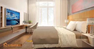 Phòng ngủ - Căn hộ chung cư Novaland - Phong cách Modern
