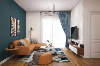 Phòng khách - Căn hộ Tara Residence Quận 8 - Phong cách Modern