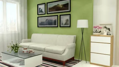 Phòng khách - Căn hộ chung cư tại Cần Thơ - Phong cách Modern