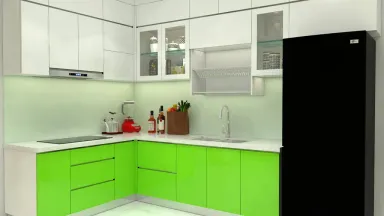 Phòng bếp - Căn hộ chung cư tại Cần Thơ - Phong cách Modern