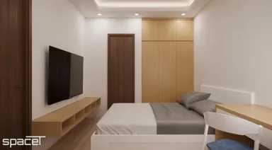 Phòng ngủ - Căn hộ Orient Apartment Quận 4 - Phong cách Modern
