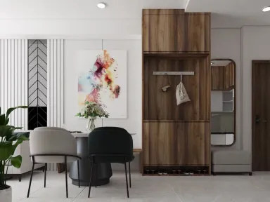 Phòng ăn Lối vào - Căn hộ Ricca Quận 9 - Phong cách Modern