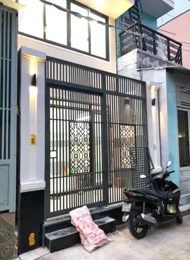 Mặt tiền - Thi công xây dựng Nhà phố đường Mễ Cốc Quận 8