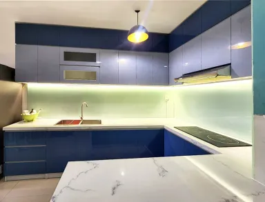Phòng bếp - Phòng bếp Căn hộ chung cư Hạnh Phúc - Phong cách Modern
