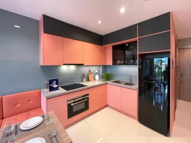 Phòng bếp - Căn hộ mẫu phong cách Modern (Showroom An Cường)