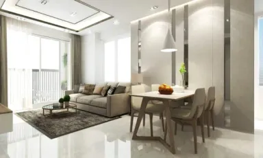 Phòng khách Phòng ăn - Căn hộ 58m2 Vinhomes Grand Park - Phong cách Modern