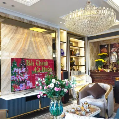 Phòng khách - Biệt thự liền kề Vạn Phúc City - Phong cách Neo Classic