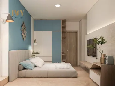 Phòng ngủ - Căn Hộ Emerald Celadon City - Phong cách Modern