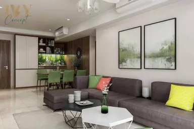 Phòng khách Phòng ăn - Căn Hộ Emerald Celadon City Q.Tân Phú - Phong cách Modern