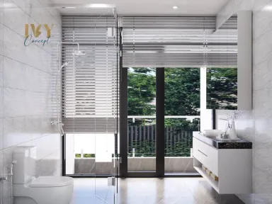 Phòng tắm - Biệt thự tại Bình Dương - Phong cách Modern