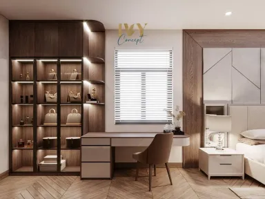 Phòng ngủ Phòng làm việc - Biệt thự tại Bình Dương - Phong cách Modern