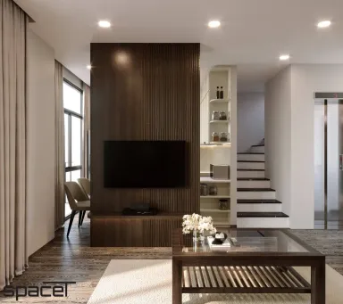 Phòng khách - Shophouse The Manhattan Glory (Vinhomes) - Phong cách Modern