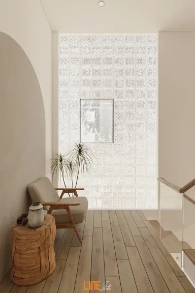 Cầu thang Góc thư giãn - Nhà phố Quận 9 - Phong cách Wabi Sabi + Country Cầu thang Góc thư giãn - Nhà phố Quận 9 - Phong cách Wabi Sabi + Country