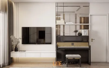 Phòng khách - Căn hộ Hado Centrosa Garden Quận 10 - Phong cách Modern