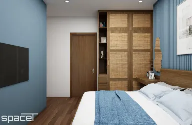 Phòng ngủ - Căn hộ Akari City Bình Tân - Phong cách Japandi