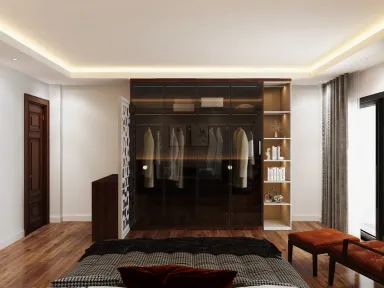 Phòng ngủ - Nhà phố Senturia Quận 12 - Phong cách Modern