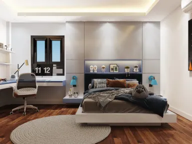 Phòng ngủ - Nhà phố Senturia Quận 12 - Phong cách Modern
