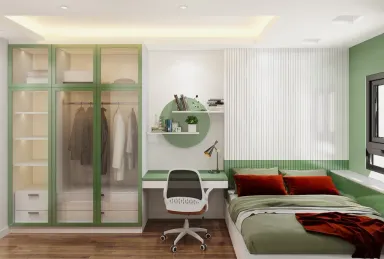 Phòng ngủ - Nhà phố Senturia Quận 12 - Phong cách Modern