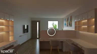 Phòng làm việc - Nhà phố Quận 10 - Phong cách Modern