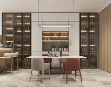 Phòng ăn - Nhà phố Bà Rịa - Vũng Tàu - Phong cách Modern