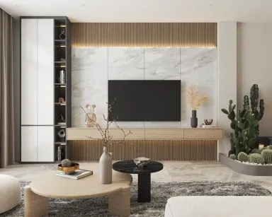 Phòng khách - Nhà phố Bà Rịa - Vũng Tàu - Phong cách Modern