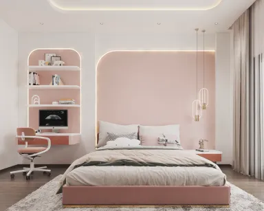 Phòng ngủ - Nhà phố Bà Rịa Vũng Tàu - Phong cách Modern